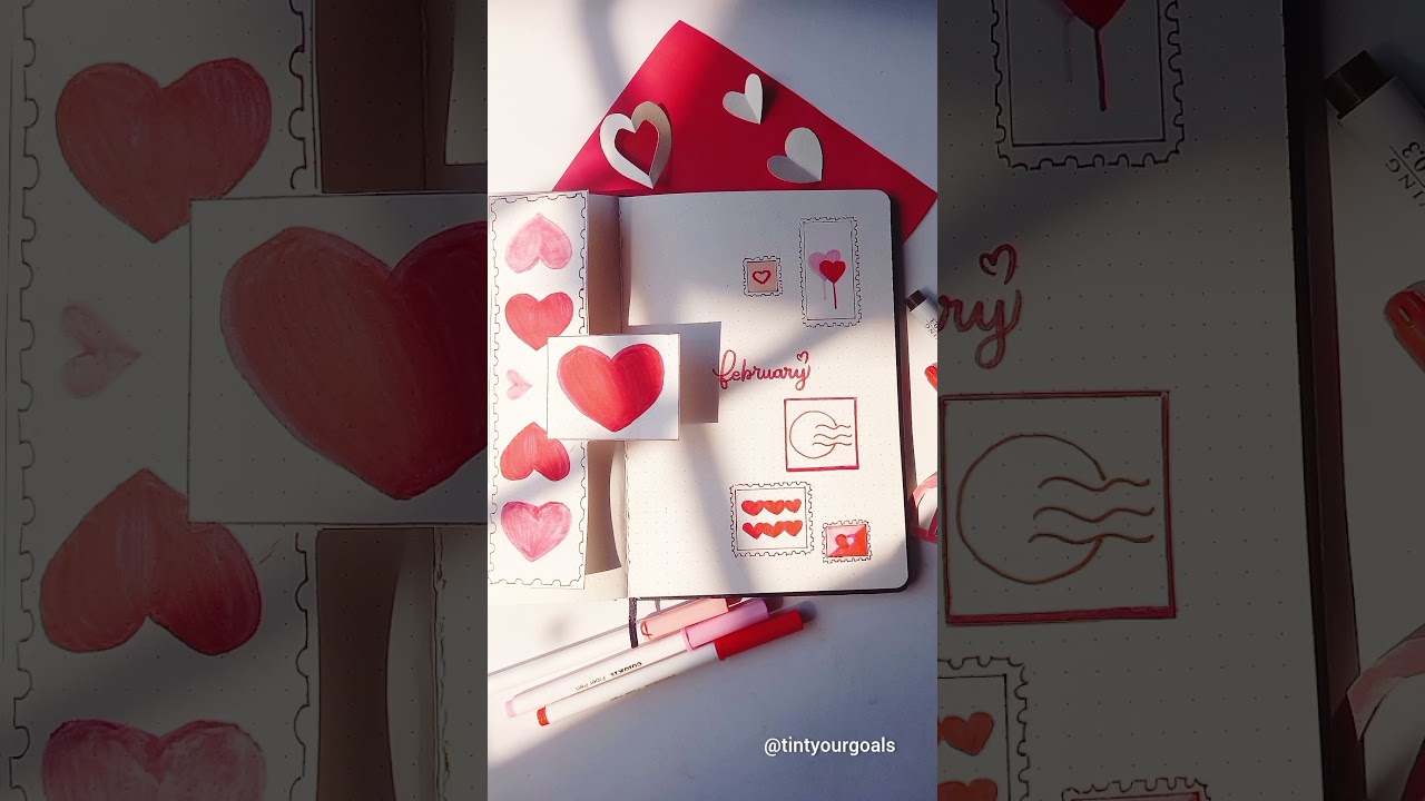 ❣️February theme.💐 passionate love stamps✨️