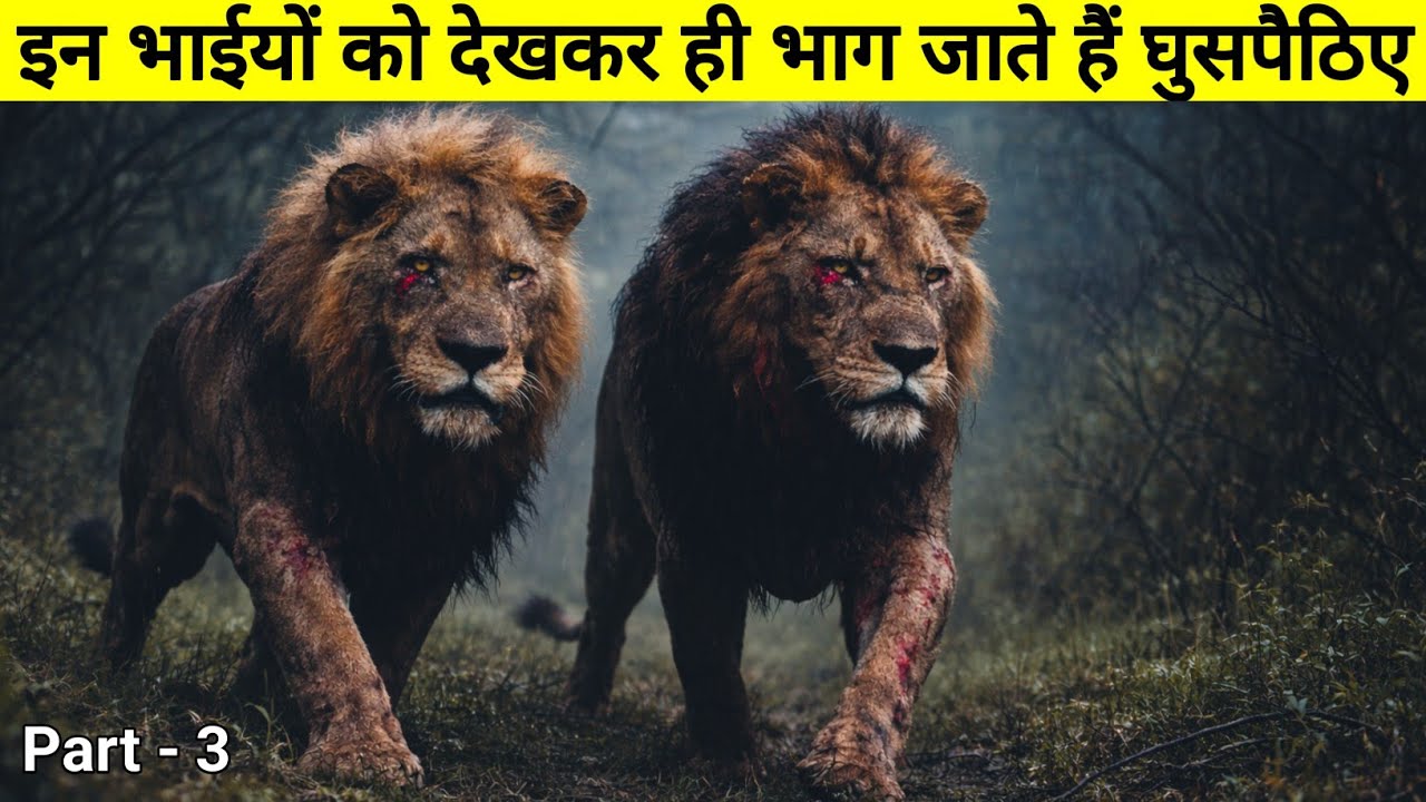 3 खूंखार शेर इन भाईयों को देखकर ही भाग जाते हैं || The True Story Of Nsefu Lions || 