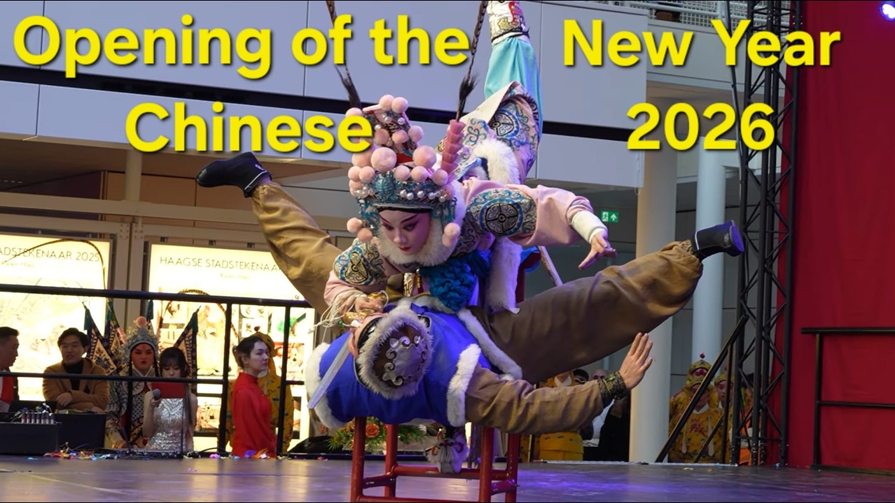 Opening Chinees nieuwjaar 2026💥den haag💥Chinese leeuwen- en drakendans💥Nederland💥Jaar van het Paard💥