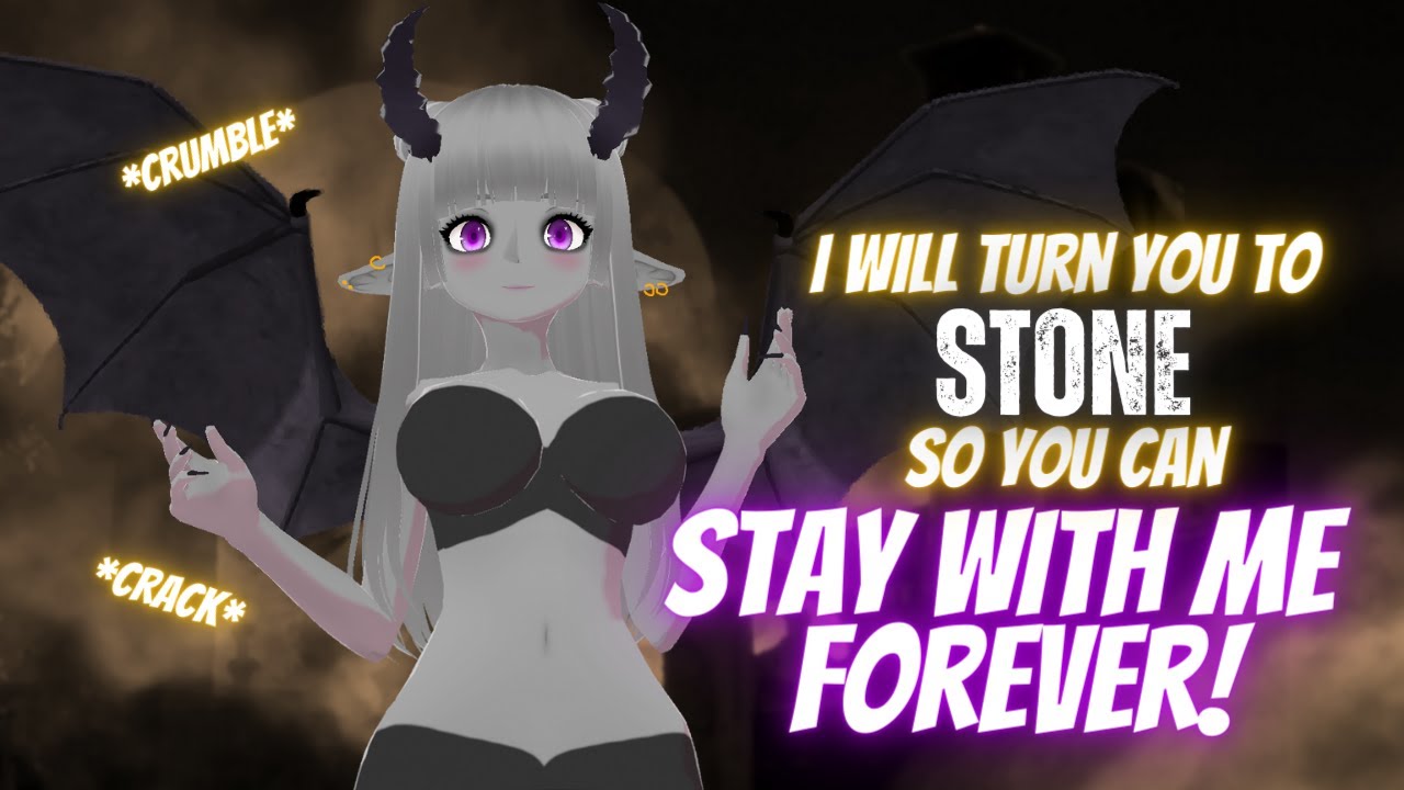Yandere Gargoyle Monster Girl Captures You and Turns You To Stone! 🗿 [F4M] [stone cracking] 🦇