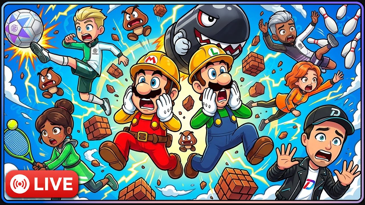 Jetzt Live 👷 Eure Level + ⚽ Sport mit Euch! Super Mario Maker 2, Nintendo Switch Sports #Shorts
