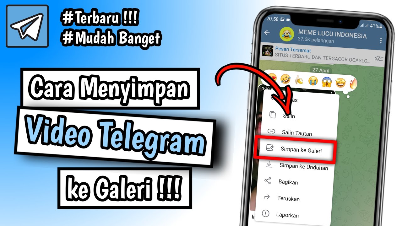 Cara Menyimpan Video Telegram ke Galeri | Simpan Video Telegrm ke Galeri