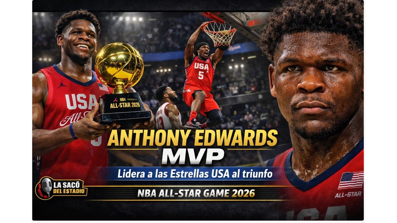 Anthony Edwards MVP lidera a las estrellas USA al triunfo #nbaallstargame