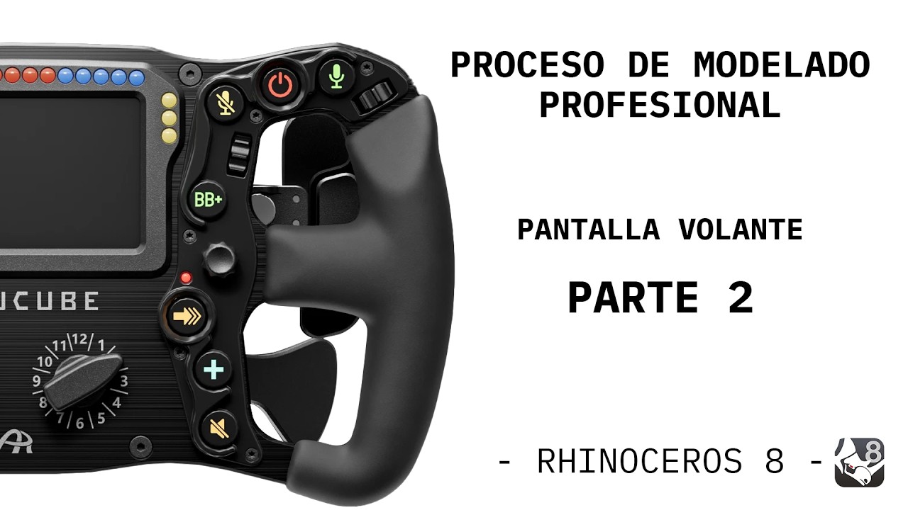 Modelado de volante realista || Proceso Completo para Diseñadores Industriales || Rhino 8 || Parte 2