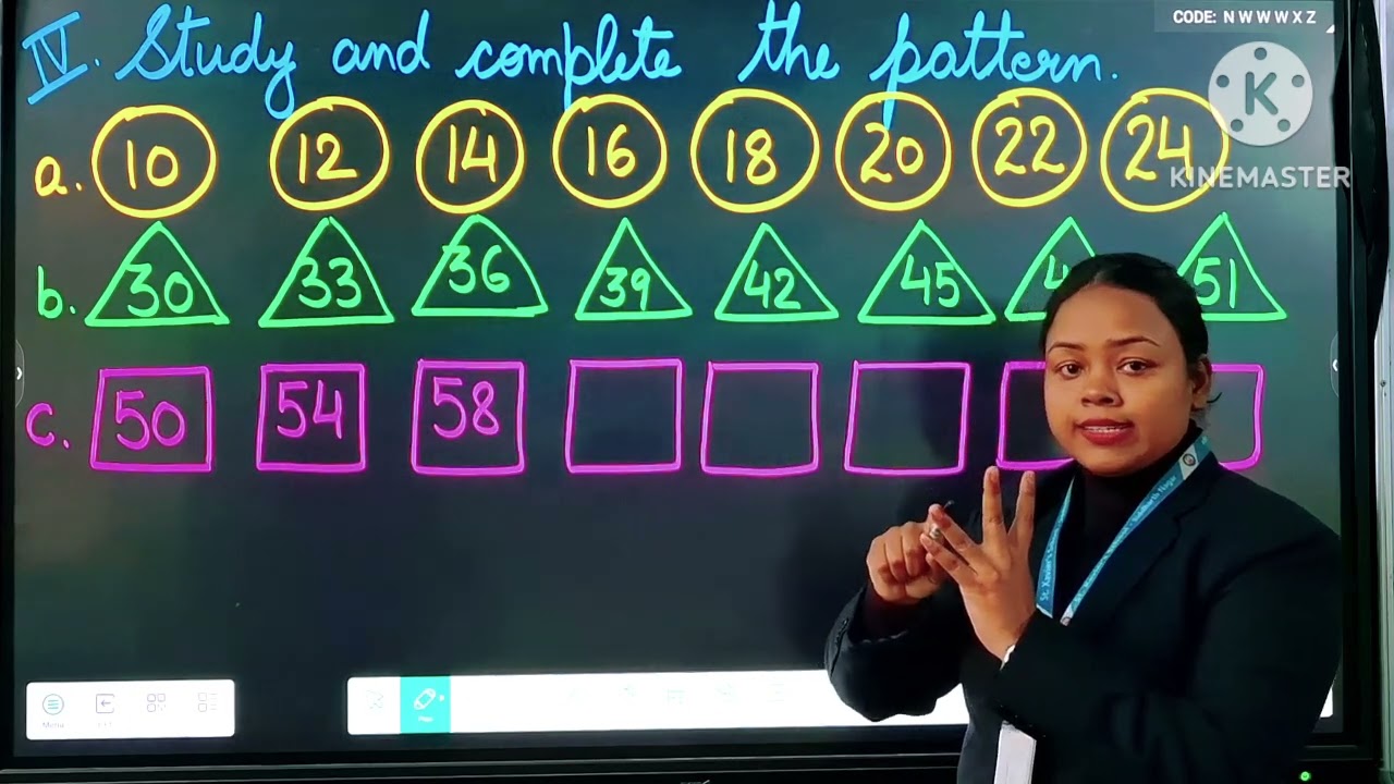 Class-2 / Maths / Continuation of Patterns