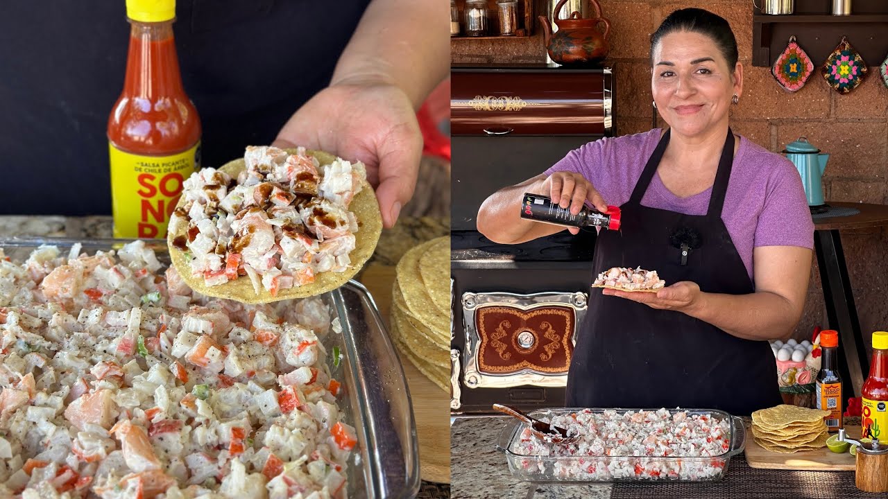 Ensalada de Camarón con Pasta de Surimi - Receta de Cuaresma - La Herencia de las Viudas