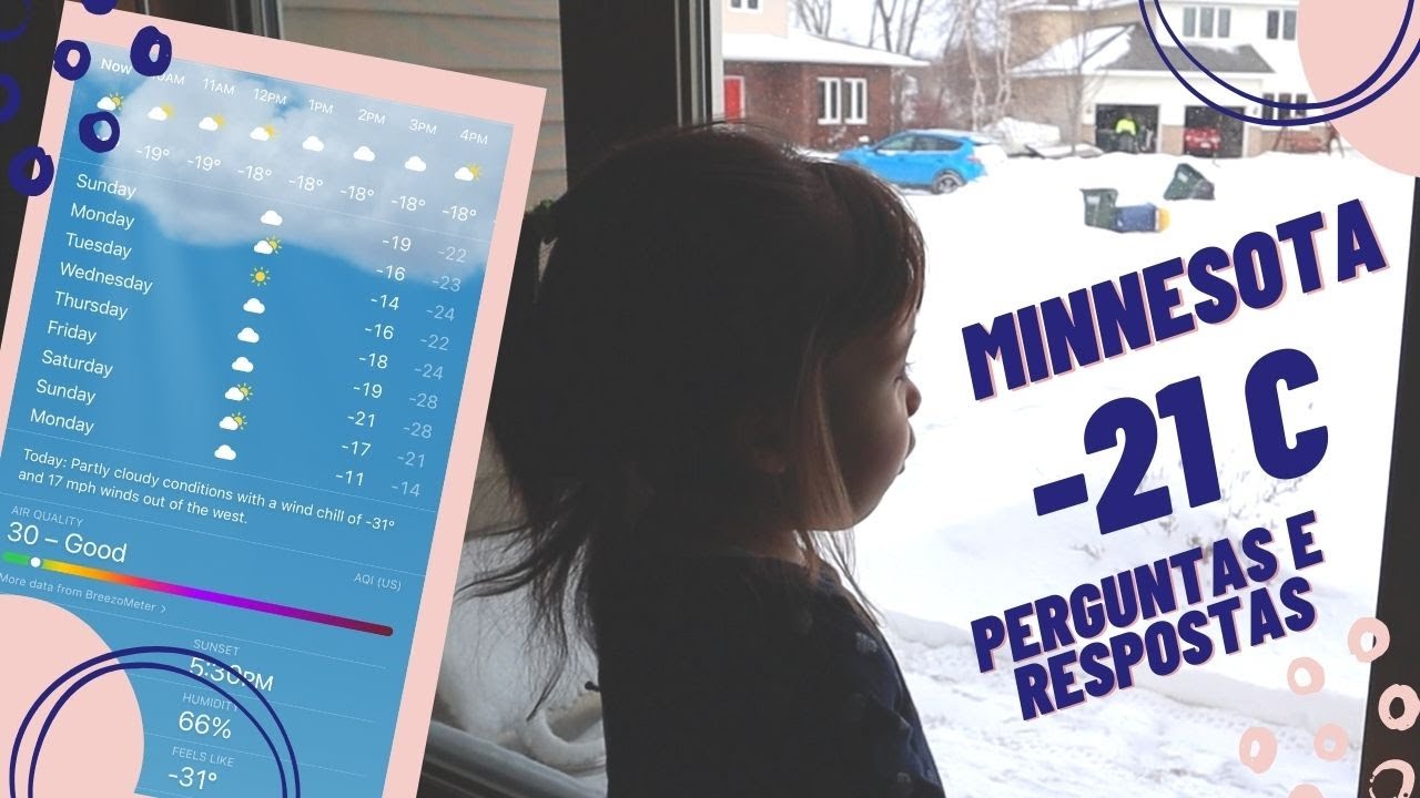 COMO &Eacute; MORAR EM MINNESOTA, INVERNO -20C - Perguntas & Respostas