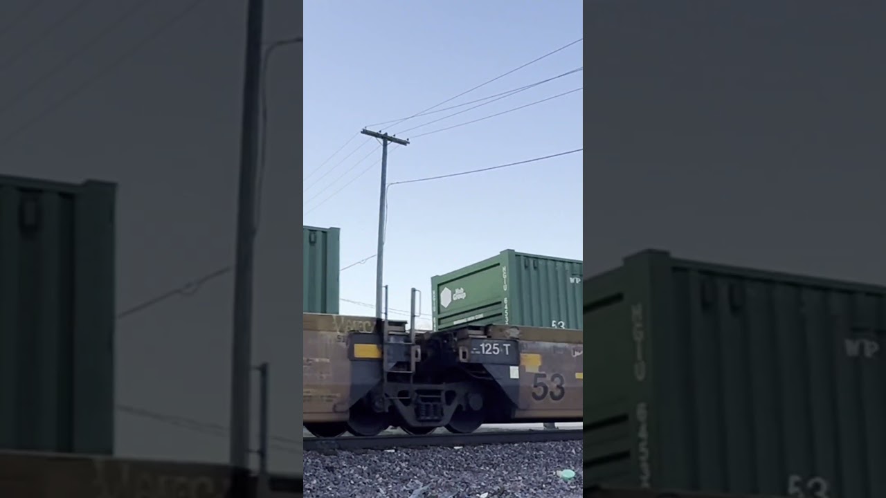 Domestic and International Containers on a UP Stack Train  #explore #trainsim #foryou #unionpacific