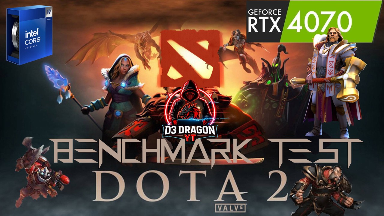 Dota 2 Benchmark Test 2026 | i9-14900K & RTX 4070 | Ultra 1080p