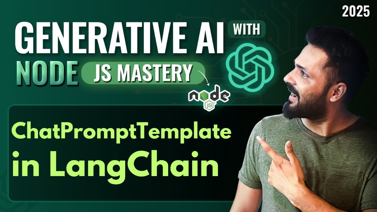 Generative AI with Node JS in Hindi #38 ChatPromptTemplate in LangChain Explained with Example