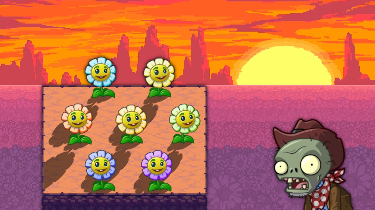 Sunset of Seven Suns but it's PvZ 2 Wild West