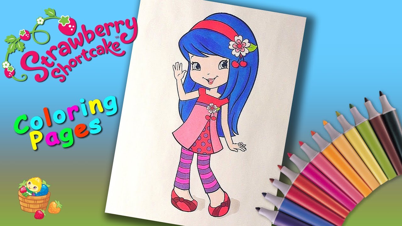 Strawberry shortcake Coloring pages Cherry Jam. How To - Coloring Pages for Kids