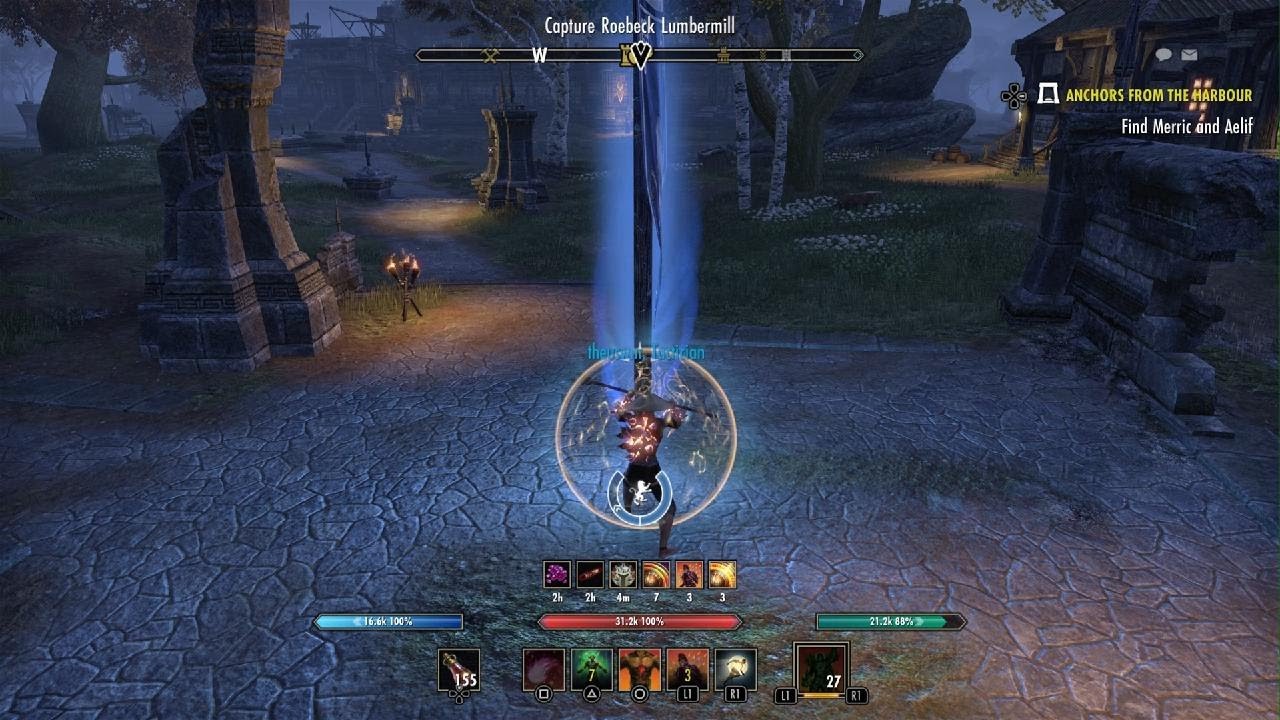ESO Cyrodiil 800cp stamdk wins vs 2100cp warden