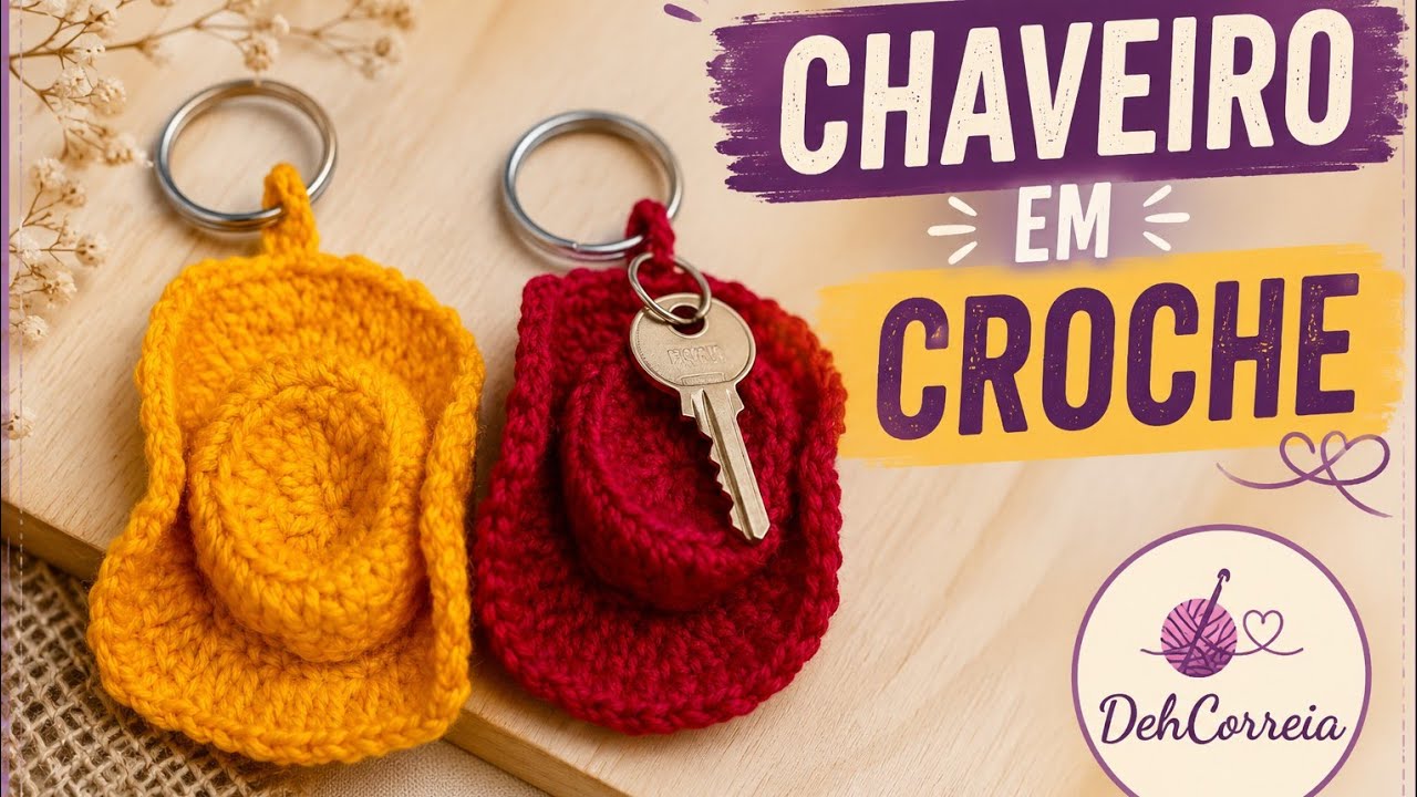 chaveiro chapeu peão de rodeio - passo a passo - Deh Correia