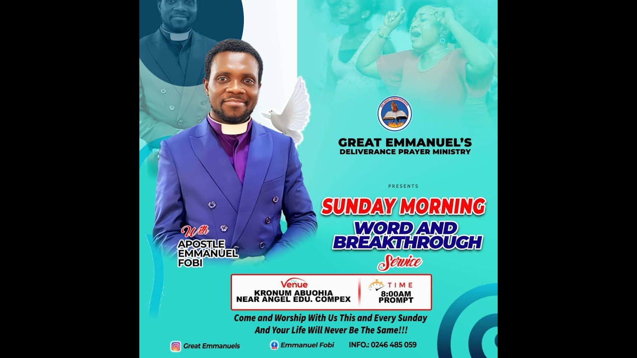 BE STRONG IN THE LORD WITH APOSTLE EMMANEL FOBI | 08/03/2026 |