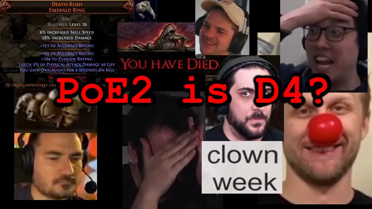 Hilarious PoE2 0.4 Fails Compilation - Streamers Dying & Calling It Brain-Dead D4