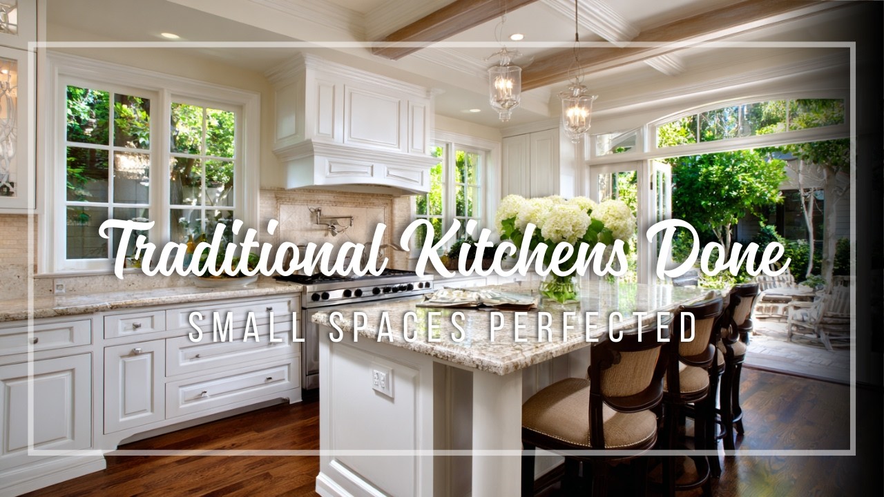 Small Traditional Kitchen Layouts ✨ Timeless Design Enhanced by Upscale Details