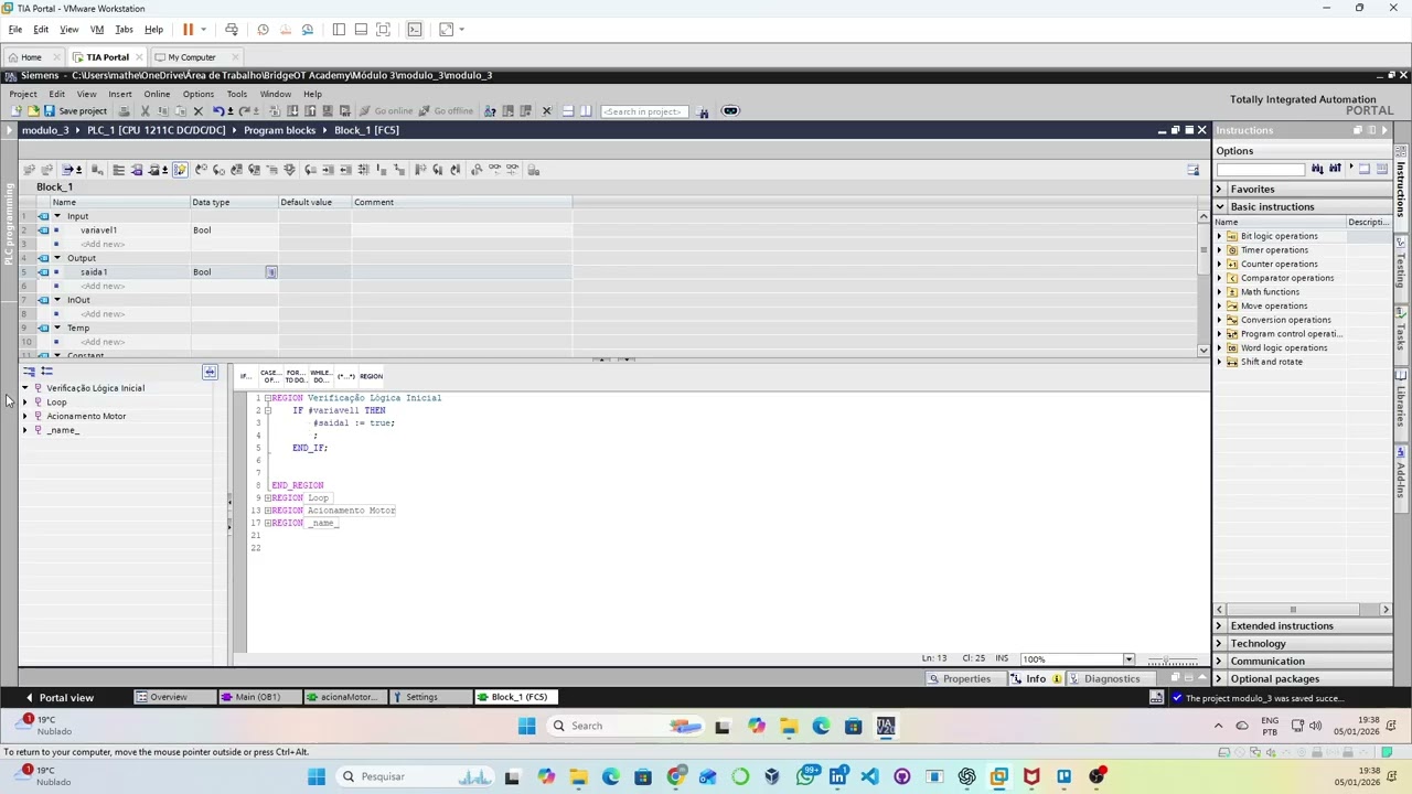 TIA TIP 14 – REGION no SCL (TIA Portal)