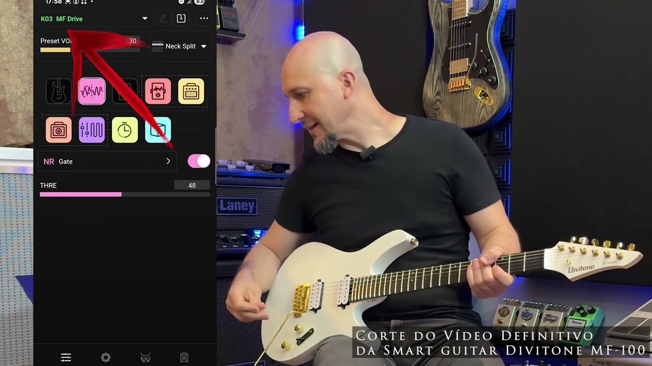 GUITARRA DIVITONE  - CONHEÇA seus IMPRESSIONANTES CONTROLES INTELIGENTES 🤯