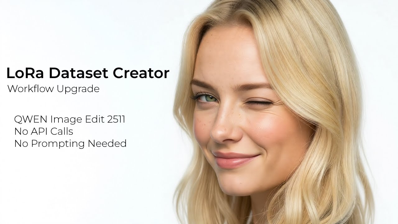 Easily Create Custom Character LoRa Datasets! Qwen Image Edit 2511 Consistent Character Workflows