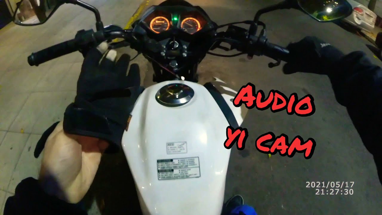 Mi Cb125f Twister, Grabando con Yi Cam de noche.[1080p]. #5 (sin musica)#hondamotorcycles