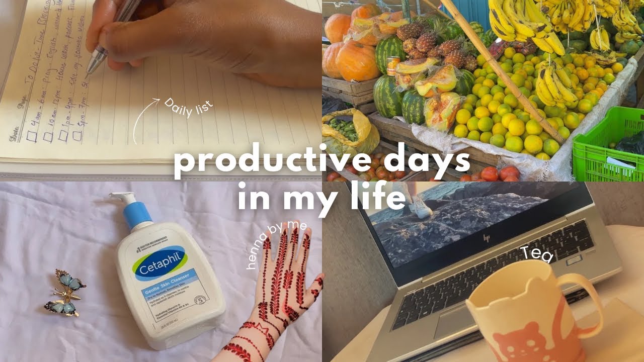 PRODUCTIVE DAYS IN MY LIFE | morning, hair mask, studying, journaling and more 