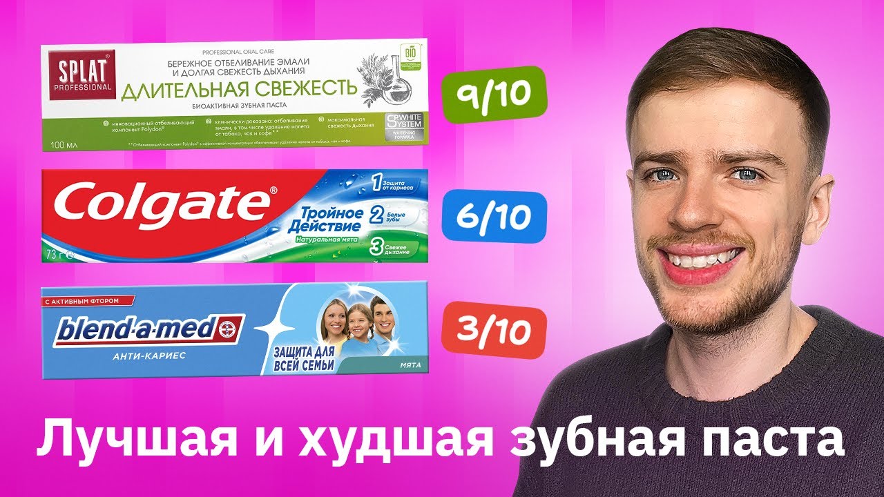 Сравниваю дизайн зубной пасты &mdash; Colgate, Splat, ROCS, Blend-a-med, Parodontax