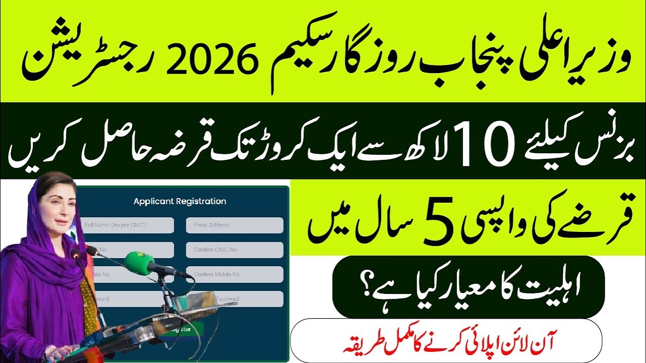 CM Punjab Rozgar Scheme 2026 | How to Apply Online | Eligibility & Requirements