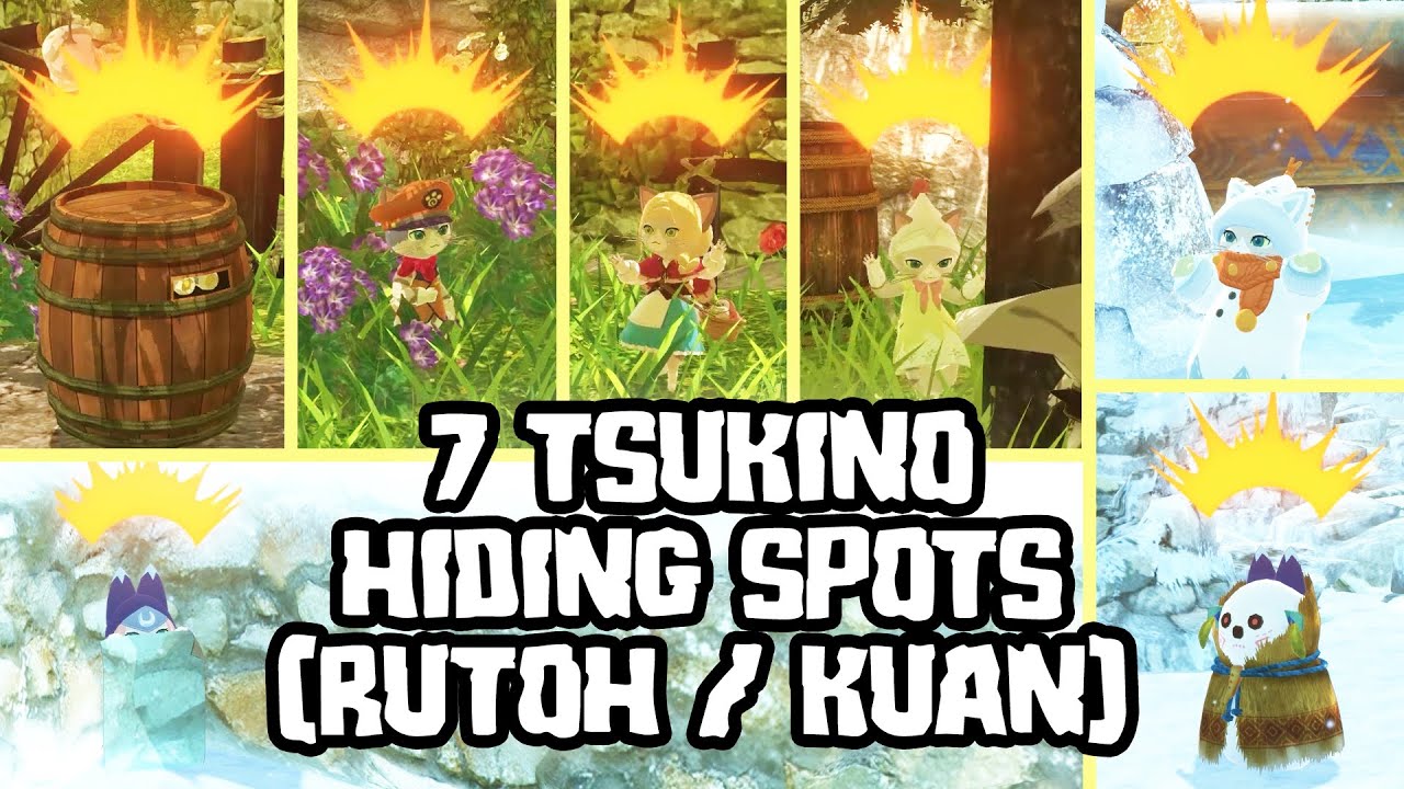 7 TSUKINO HIDING SPOTS & DISGUISES LOCATION TIPS AND TSUKINO OUTFIT - MONSTER HUNTER STORIES 2