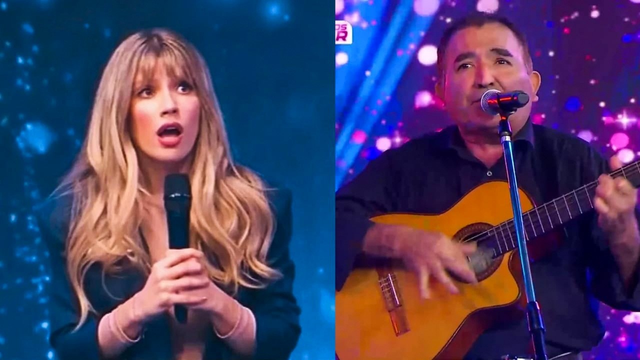LAURITA FERNANDEZ ESTALLA CON EL IMITADOR  EN LOS 8 ESCALONES (Antes de Pampita y Guido Kaczka )