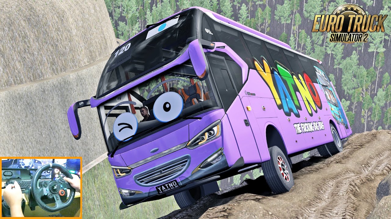 Bus Yanto Nih Bosss Bukan Kaleng-Kaleng, Walupun Medan Offroad Tetep Di Terjang | ETS2 Bus Mod Indo