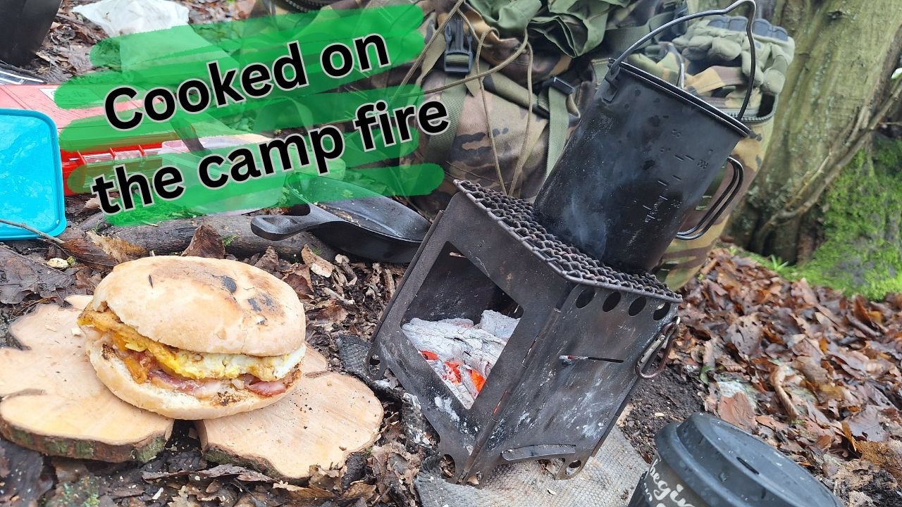 Camp spot still standing.... Oh and i had breakfast.