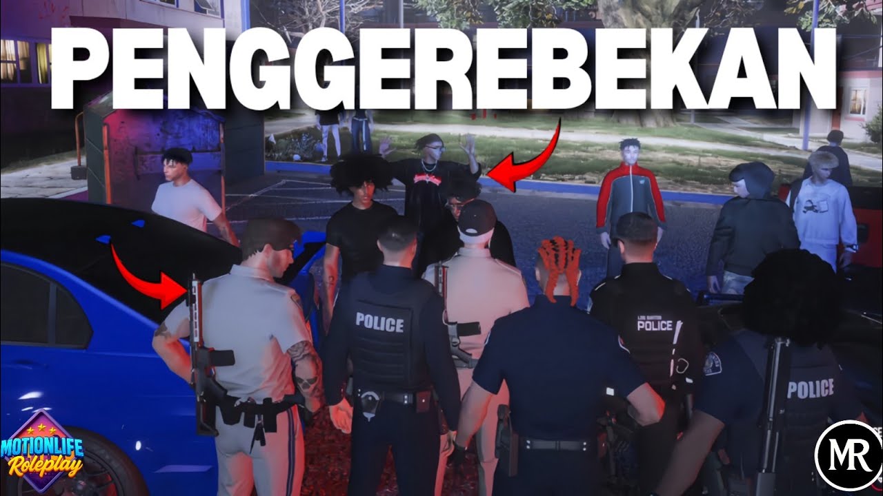 FAREL DATANGI MARKAS 4 BLOODS ?! PENGGEREBEKAN MARKAS 4 BLOOD !! GTA V ROLEPLAY #motionliferp 