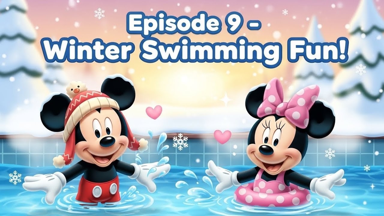 Зимнее купание Микки и Минни ❄️🏊‍♂️ | Эпизод 9 | Детский мультфильм