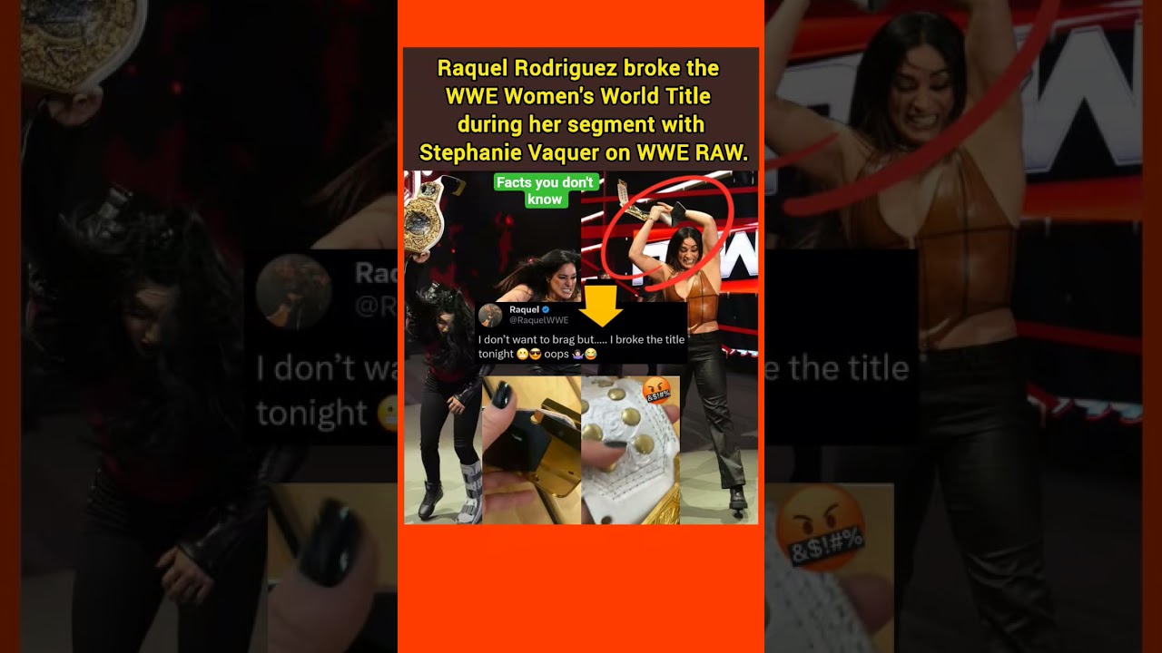 Raquel Rodriguez SHOCKS WWE by Breaking Title on RAW! 