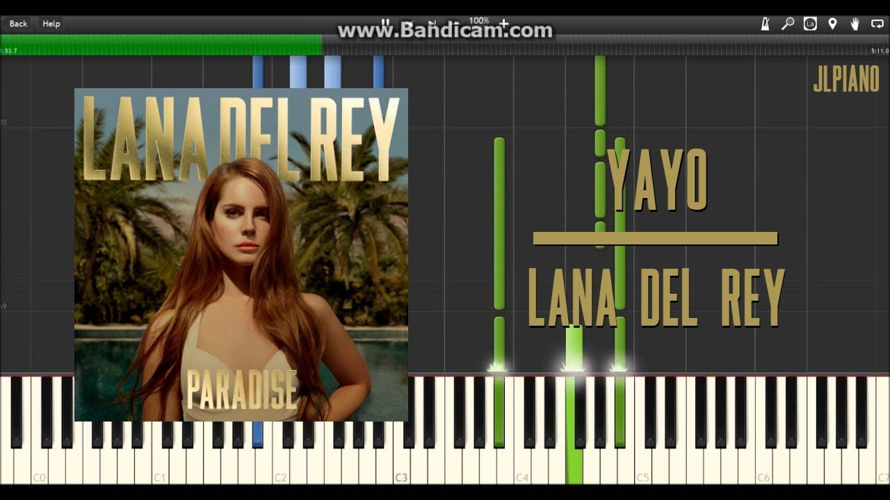 Yayo - Lana Del Rey (Synthesia Piano Solo) *SHEET MUSIC*
