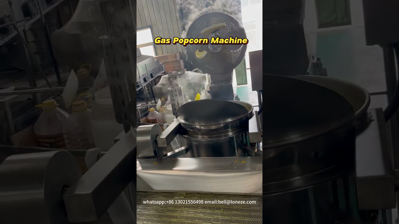 Automatic butterfly industrial commercial popcorn machine#popcornmachine #popcorn #machine #snack