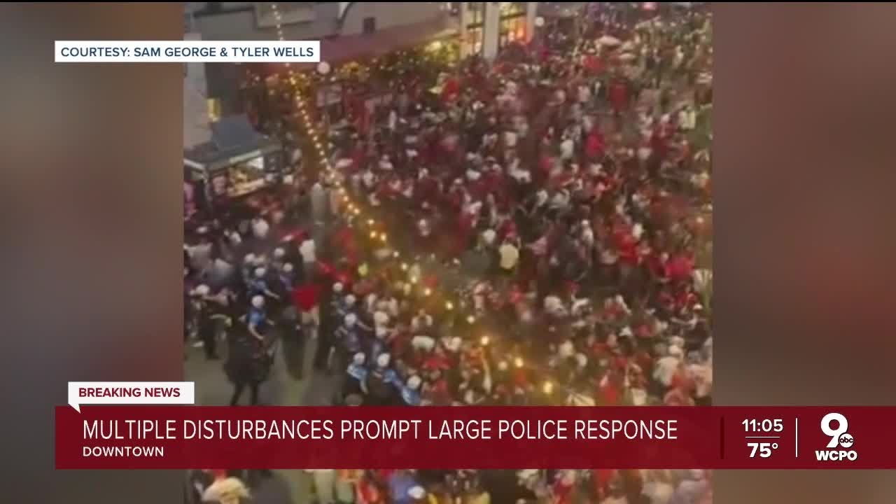 Multiple people arrested in Cincinnati amid Reds Opening Day 'disorder and violence'