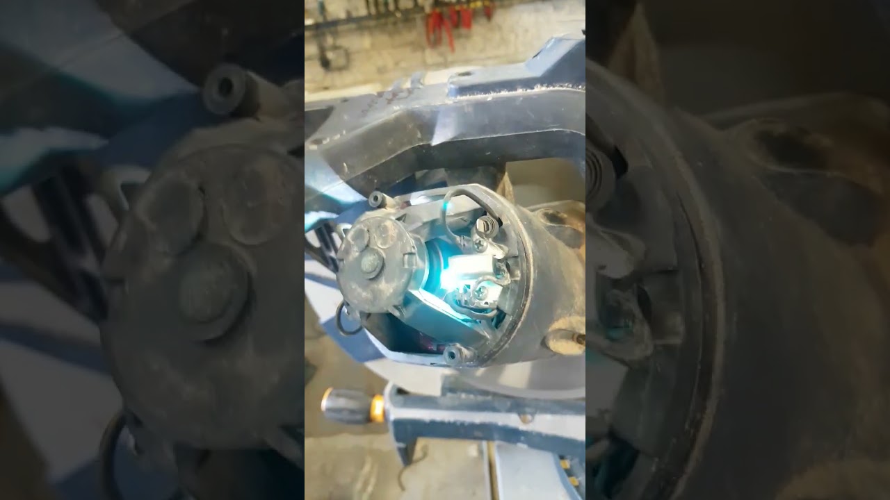Don't let your brushes run down to low, or it will cause damage. #sparking #motor #flash #faulty