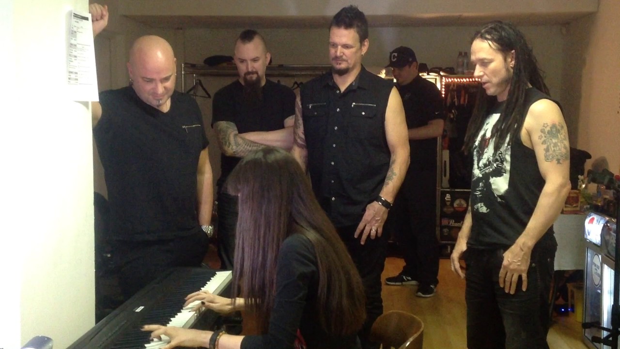 Meet & Greet with DISTURBED. The Night + Run + Hell on Dan's keyboards (Diana Vasilyan cover)