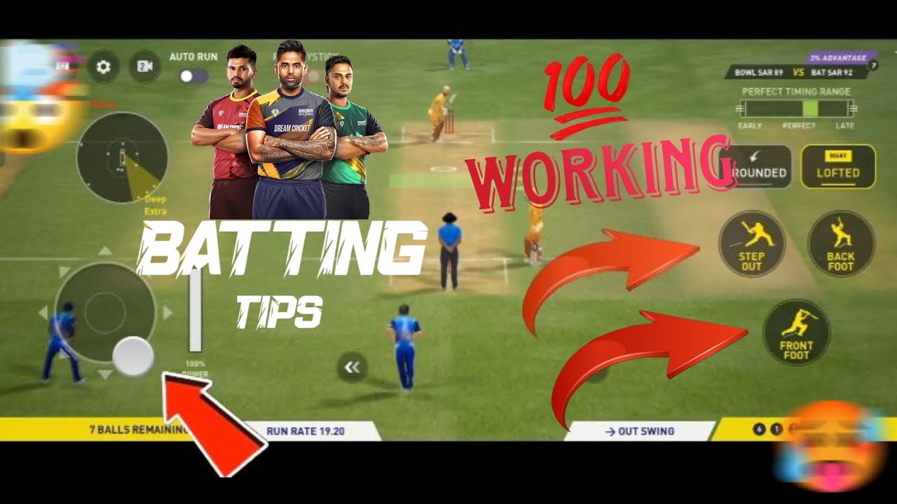 🥵🤯Dream cricket 25 💥 Batting tips Tamil 💯 working @FA_Gamer16