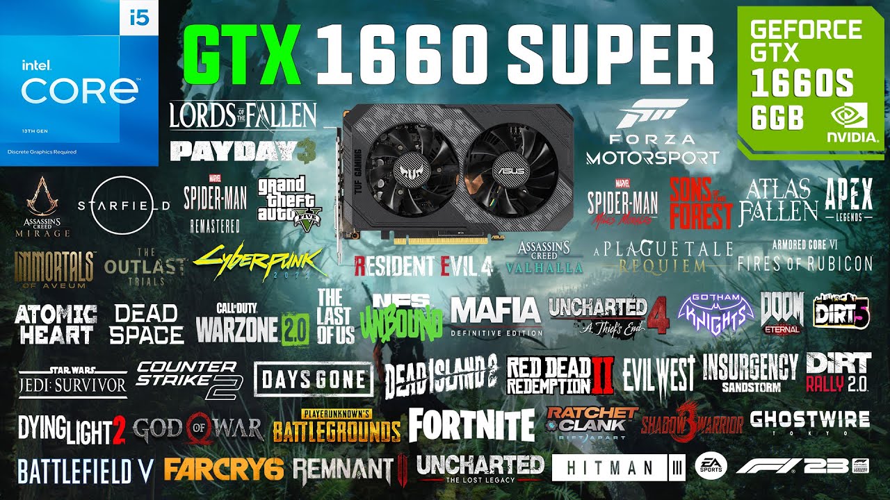 GTX 1660 SUPER Test in 60 Games in 2023