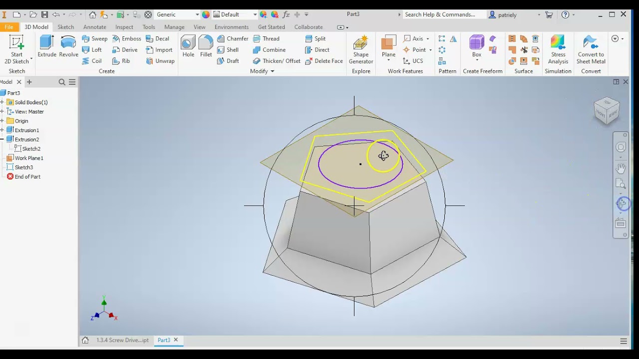 IED 1.3.4 Screwdrive Case Base with Autodesk Inventor