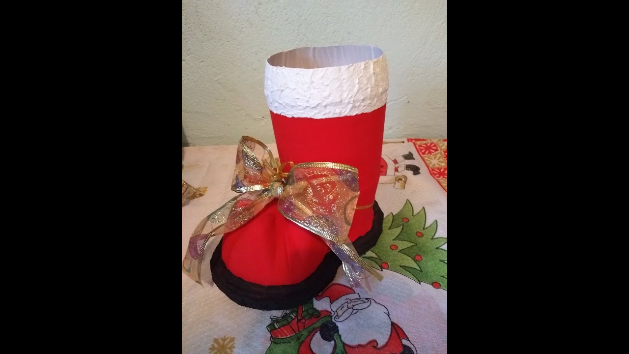 Bota Papai Noel em PET