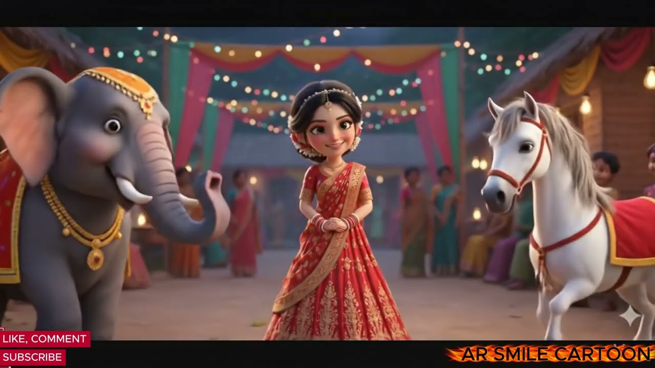 Chad Utheche Phul Futeche সোনামণির বিয়ে  | Bengali Kids Wedding Rhyme | 3D Cartoon Animation