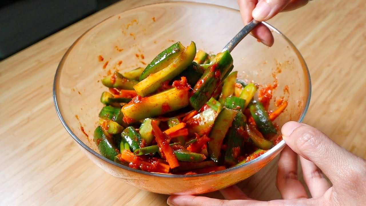 Rangup! Kimchi Timun Mudah (Cucumber Kimchi) | BASICKELI