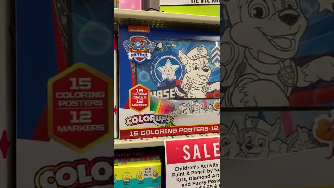 Paw Patrol Posters and Markers | Hobby Lobby Finds | Hobby Lobby Deals | #pawpatrol #hobbylobby