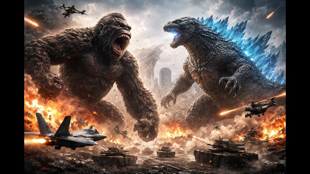 King Kong & Godzilla vs World Powerful Military | Ultimate Monster Battle
