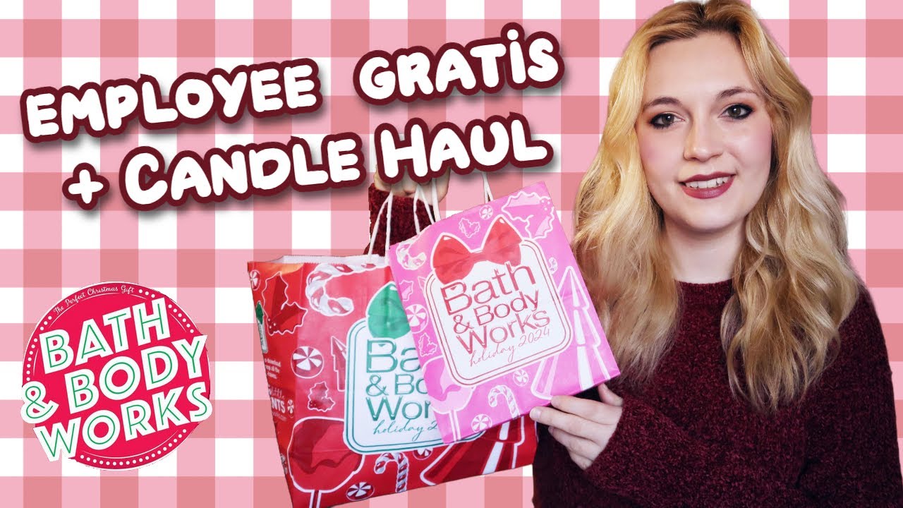 🎁Bath & Body Works Holiday Employee Gratis + $10.95 Candle Haul! 🎁