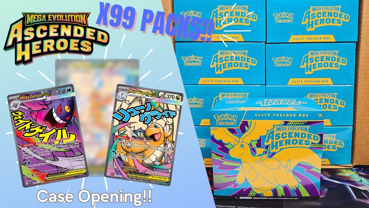 I Opened a Case of Ascended Heroes ETB'S 99 Packs!! Was it Worth It?!